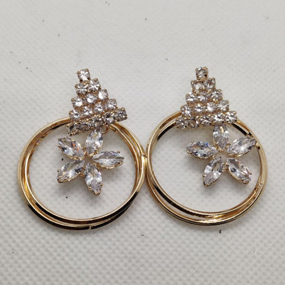 Crystal Floral earrings